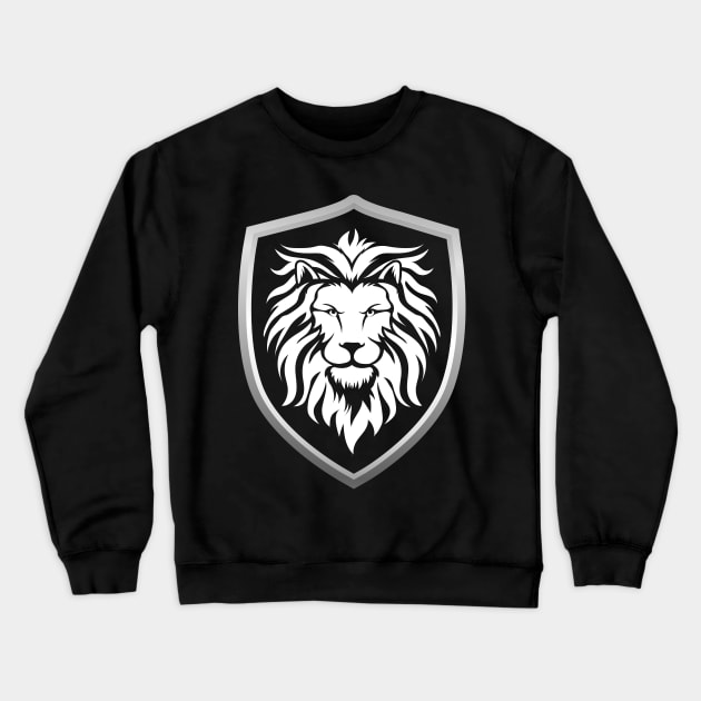 Lion Shield Crewneck Sweatshirt by SweetPaul Entertainment 